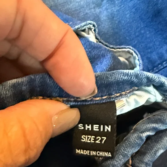 Classic Blue Women's Flare Jeans - Picture 5 of 5